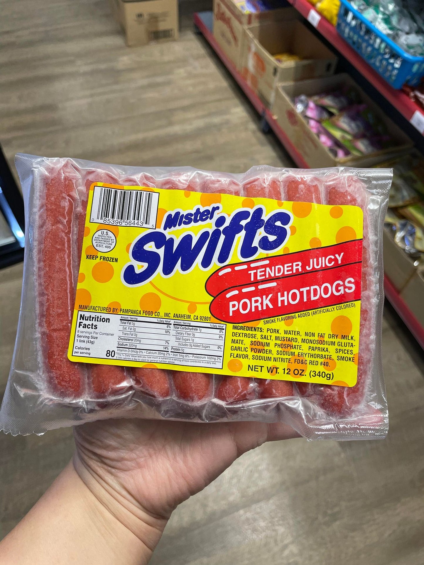 MISTER SWIFTS HOTDOGS REGULAR 12 OZ