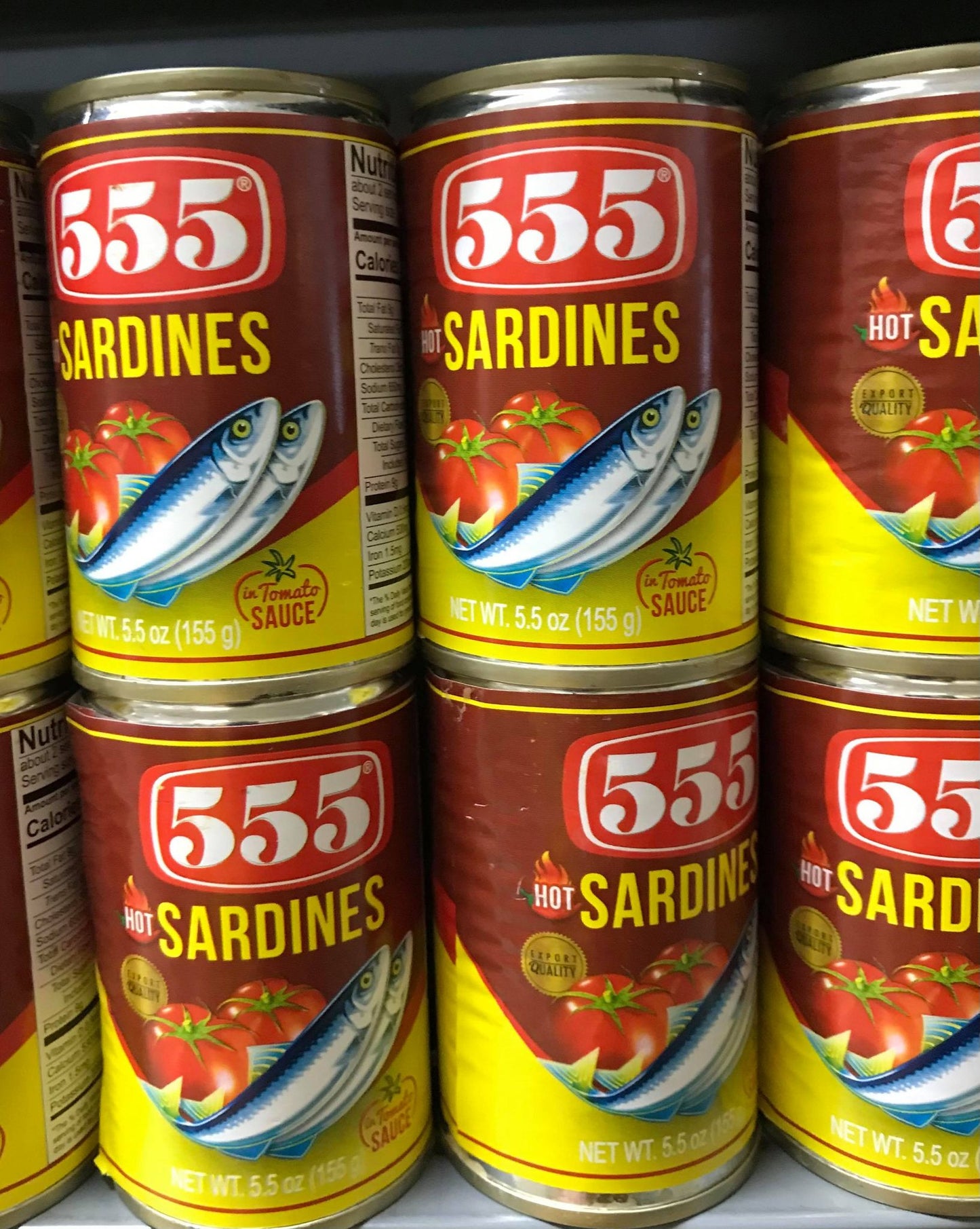 555 SARDINES WITH CHILI RED 5.5 OZ