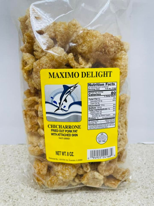 MAX PORK CRACKLING WITH MEAT 8 OZ  #40