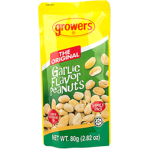 GROWERS PEANUT GARLIC 80G