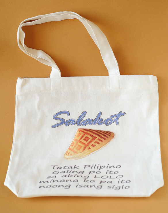 Salakot Patch Design Canvas Tote Bag
