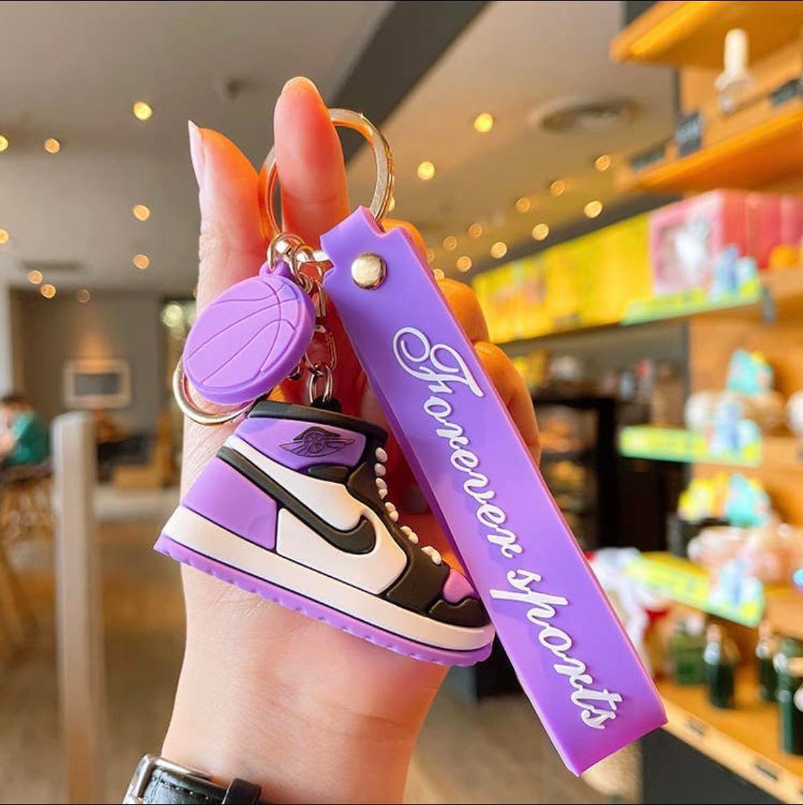AIR JORDAN 1 PURPLE KEYCHAIN