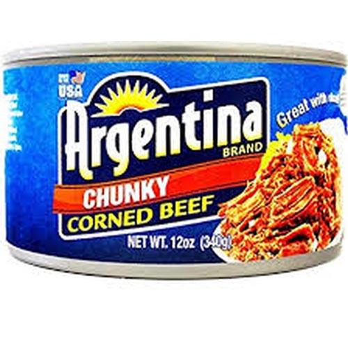 ARGENTINA CHUNKY CORNED BEEF BLUE 12 OZ