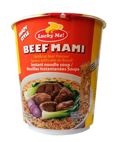 LUCKY ME BEEF MAMI CUP 70 GRAMS