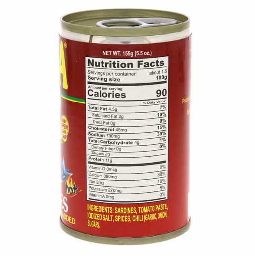 MEGA SARDINES RED 155 GRAMS