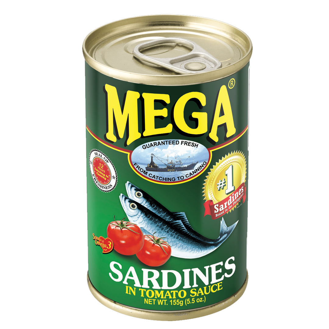 MEGA SARDINES GREEN 155 GRAMS