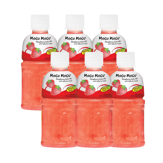 MOGU MOGU STRAWBERRY JUICE 6 PACK SMALL