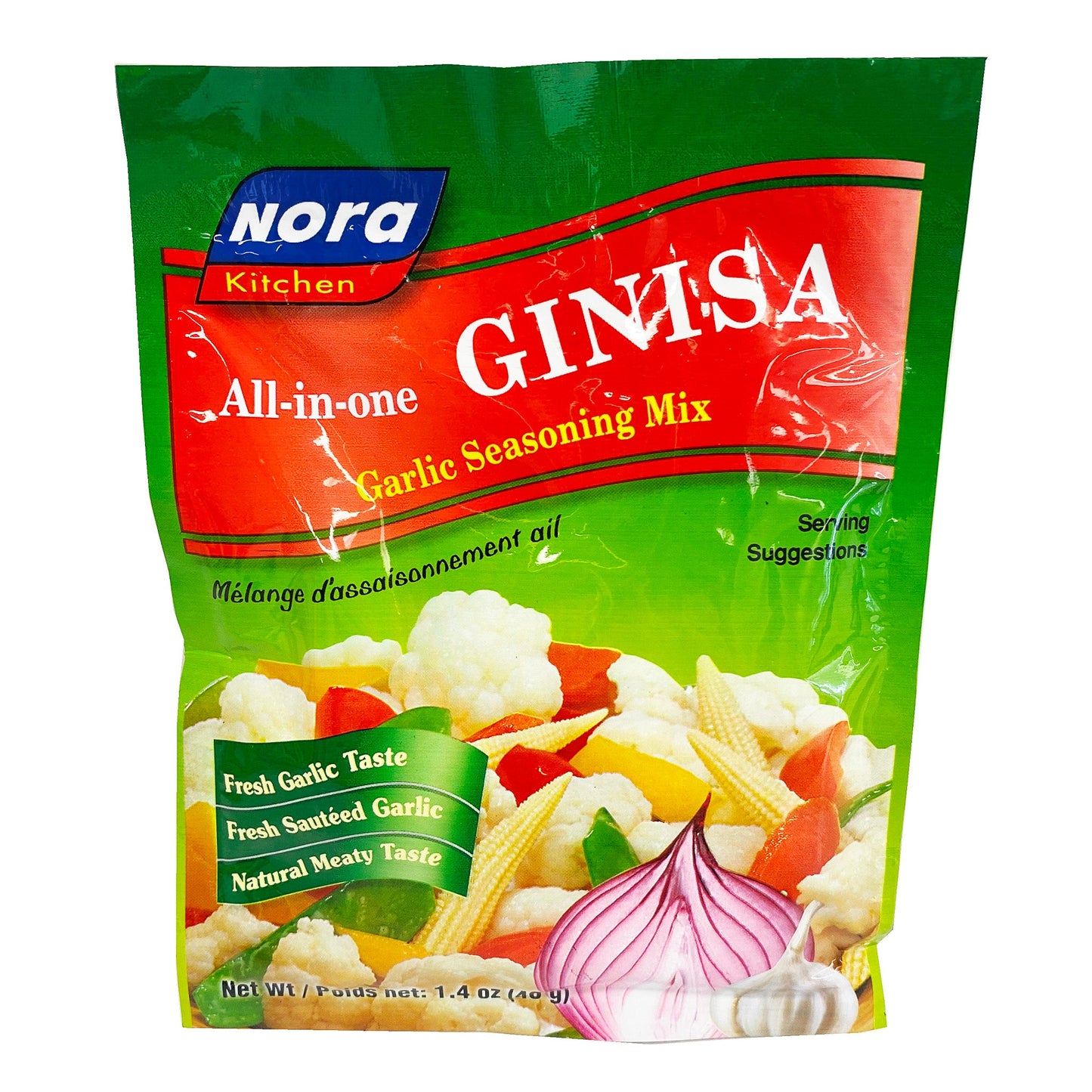 NORA GINISA GARLIC SEASONING MIX 40 GM