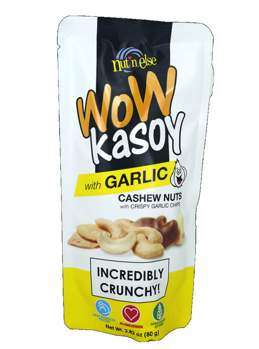 WOW KASUY  WITH GARLIC CHIPS 80GRAMS