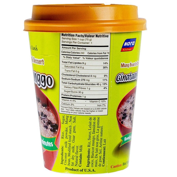 NORA GINATAANG MONGGO IN CUP