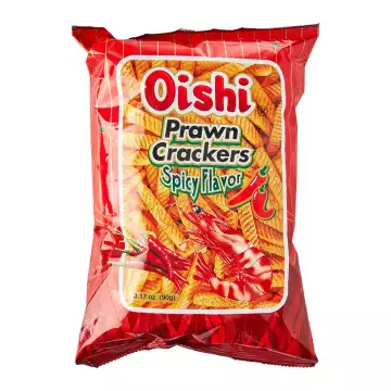 OISHI PRAWN CRACKERS SPICY 90 GM