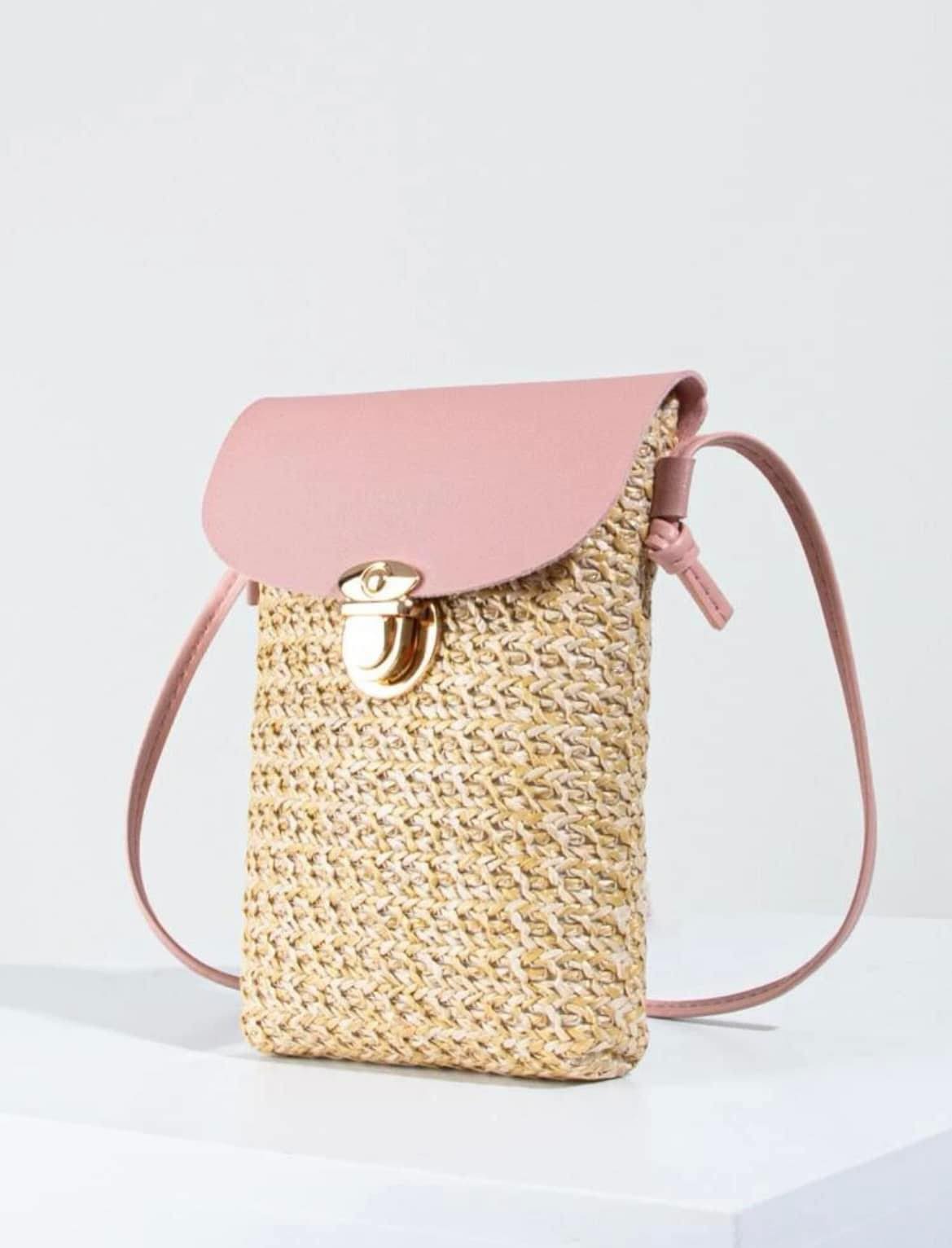 SLING ABACA BAG PINK