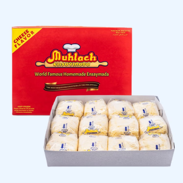 MUHLACH ENSAYMADA (UBE,CHEESE, RED BEAN,YEMA) 1PC