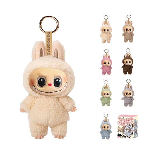 Labubu Monster Doll Keychain Exciting Macaron Blind Box