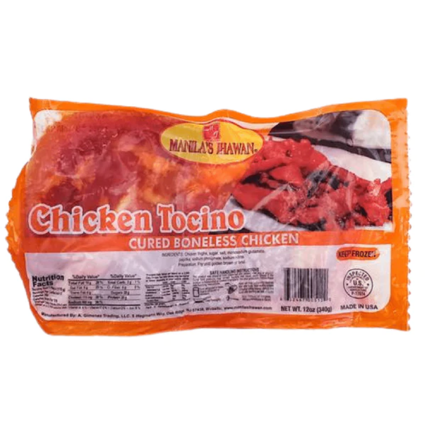 MANILA IHAWAN FROZEN CHICKEN TOCINO 12 OZ