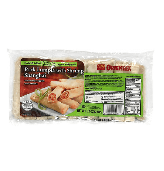 ORIENTEX PORK SHRIMP LUMPIA SHANGHAI  2 LBS