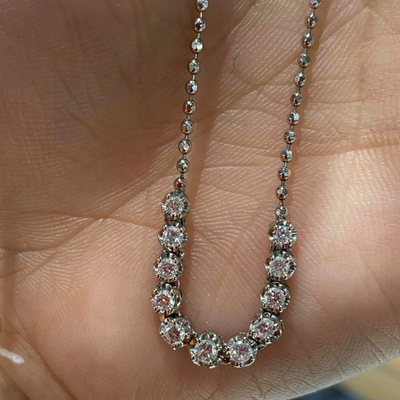 .50 carat DIAMOND NECKLACE IN 900 PLATINUM