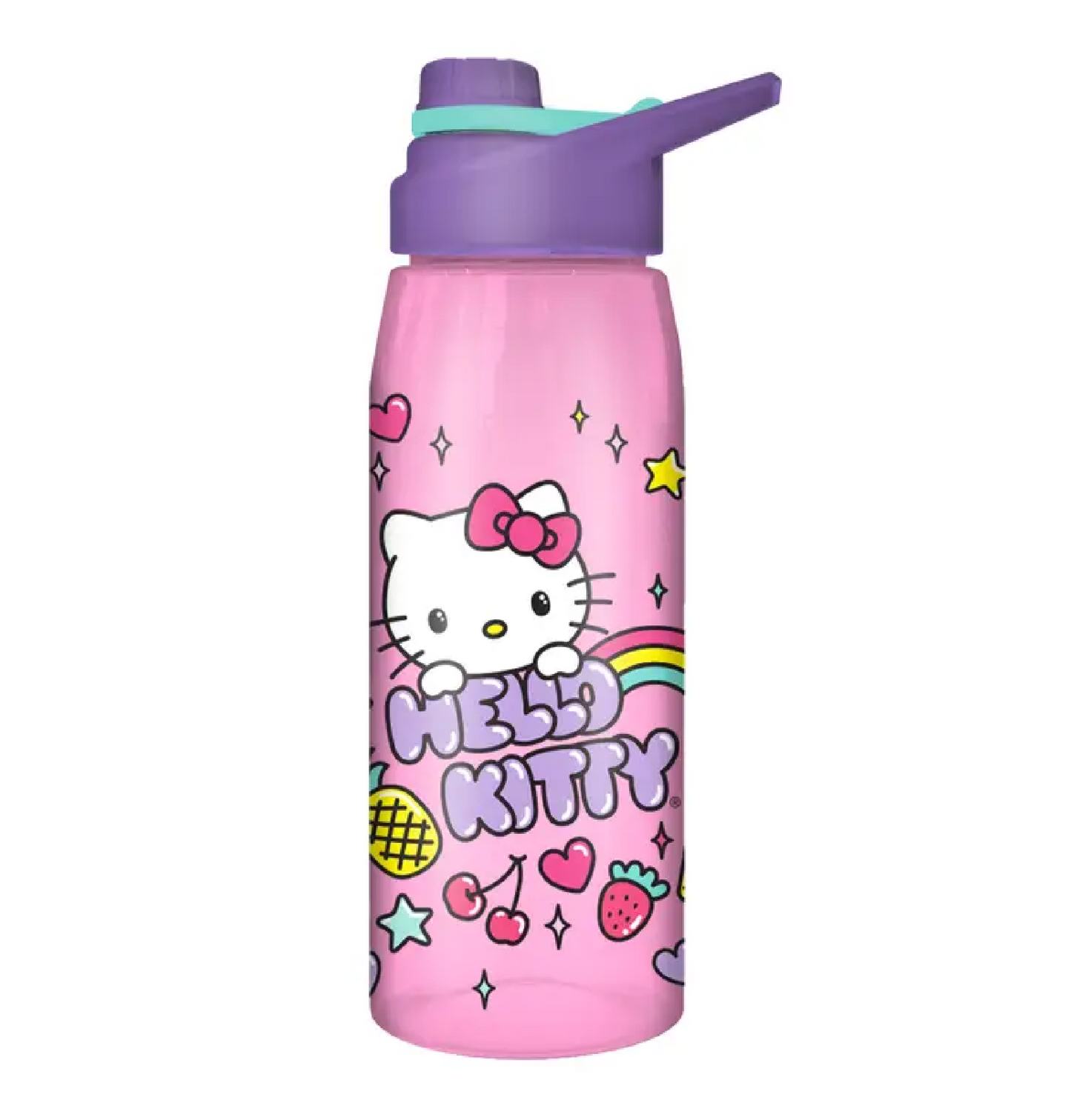 HELLO KITTY 28 OZ WATER BOTTLE PLASTIC PINK