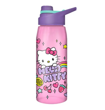 Load image into Gallery viewer, SILVER BUFFALO  HELLO KITTY 28 OZ WATER BOTTLE PLASTIC PINK
