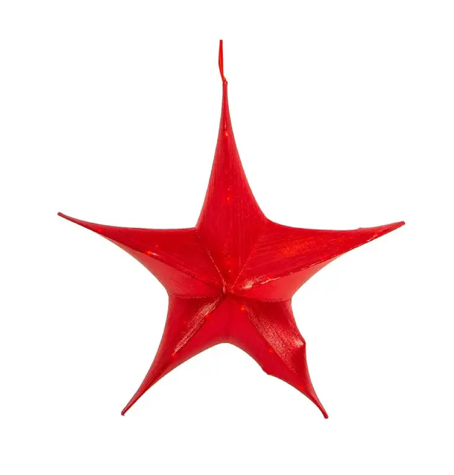 KA 16" LIGHT UP FOLDABLE RED PAROL/STAR -C2335R