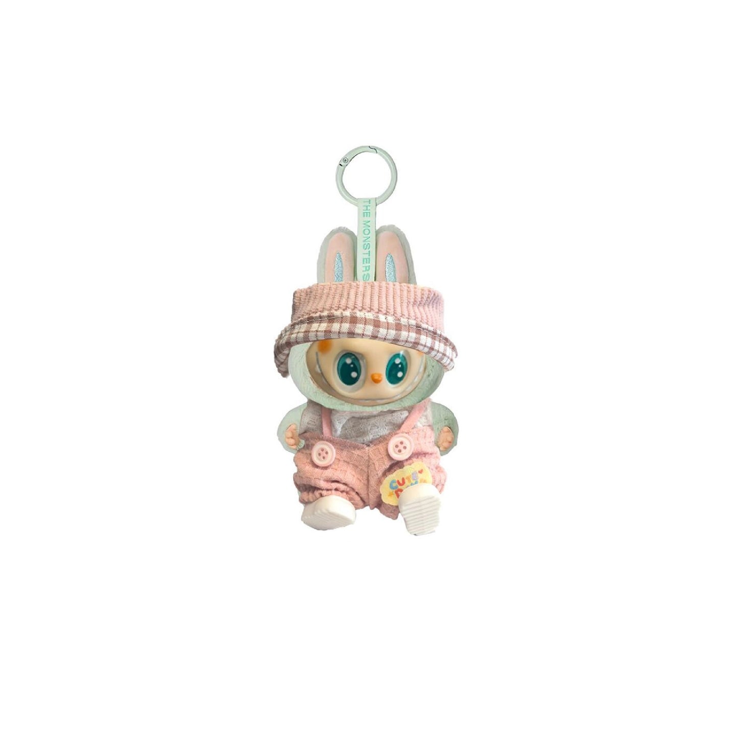 Labubu Monster with Cute Outfit Keychain Bag Charm