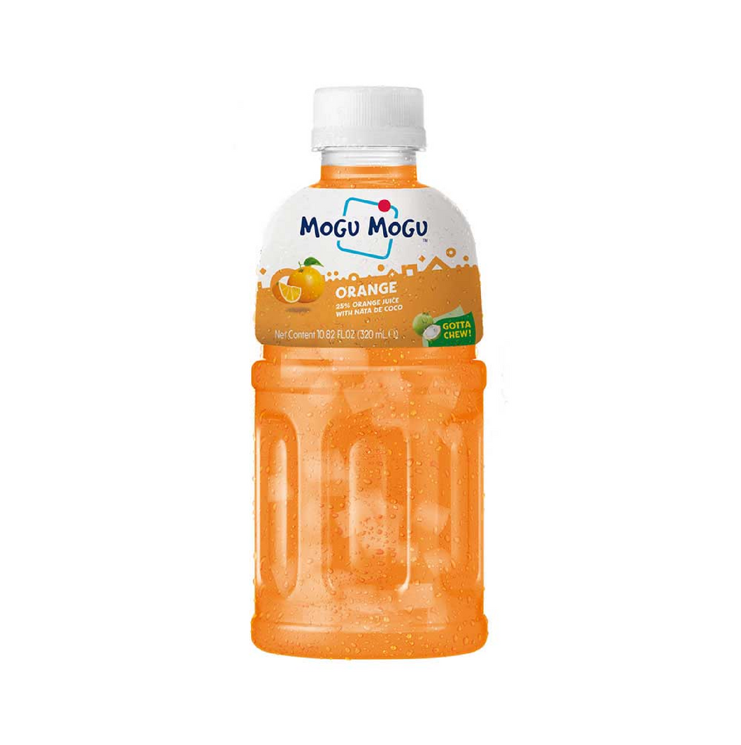 MOGU MOGU ORANGE DRINK W/ NATA BITS 320 ML