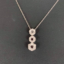 Load image into Gallery viewer, 18k Whitegold Diamond Necklace w/ diamond pendant
