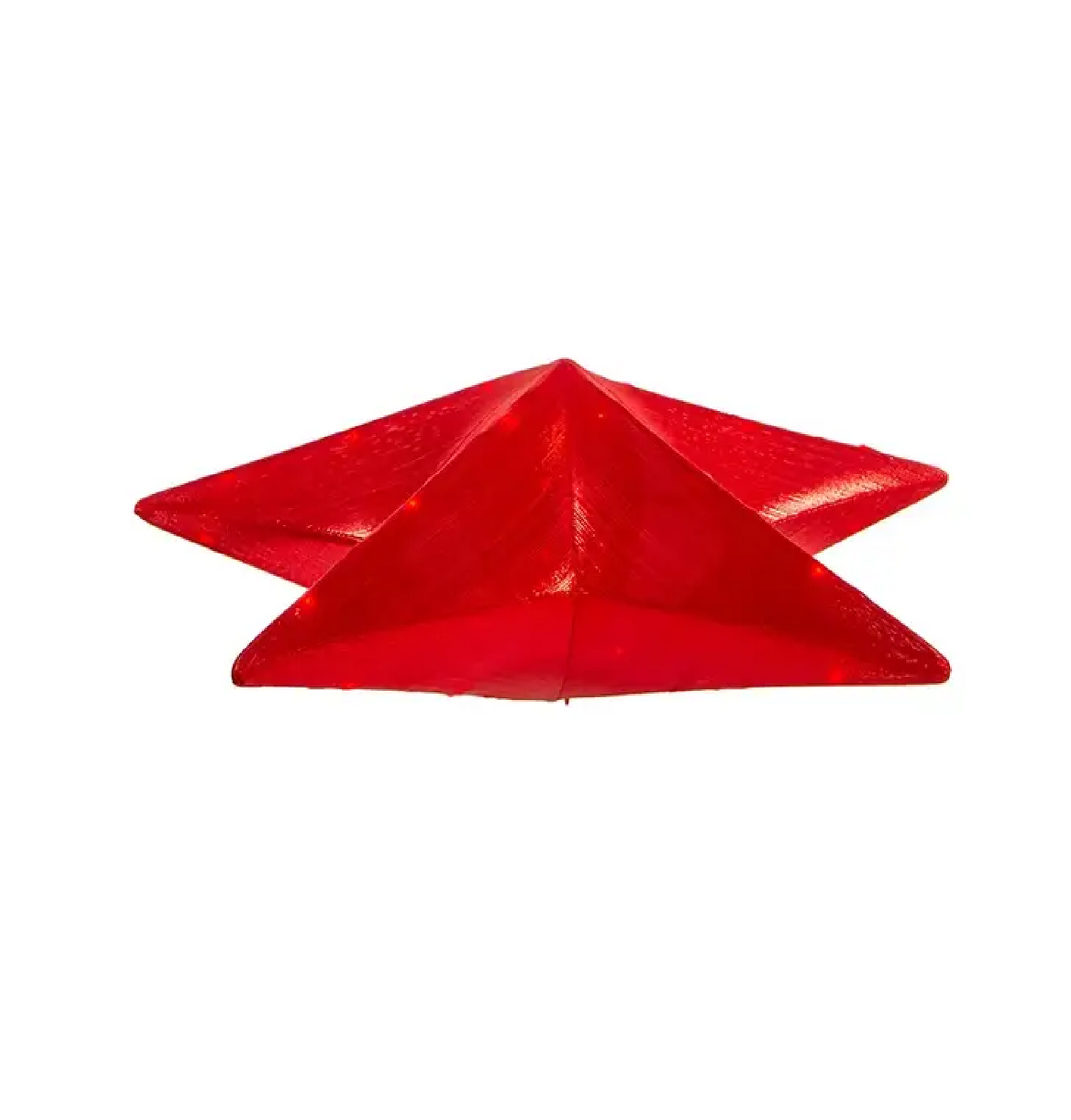 KA 16" LIGHT UP FOLDABLE RED PAROL/STAR -C2335R