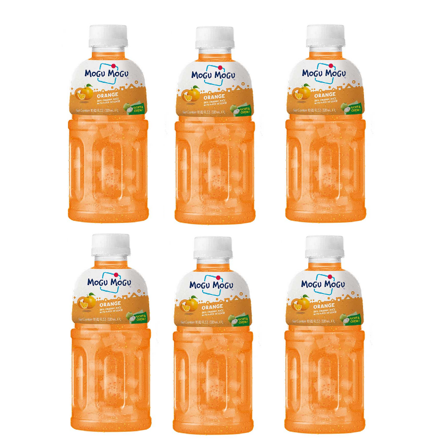 MOGU MOGU ORANGE JUICE 6 PACK SMALL