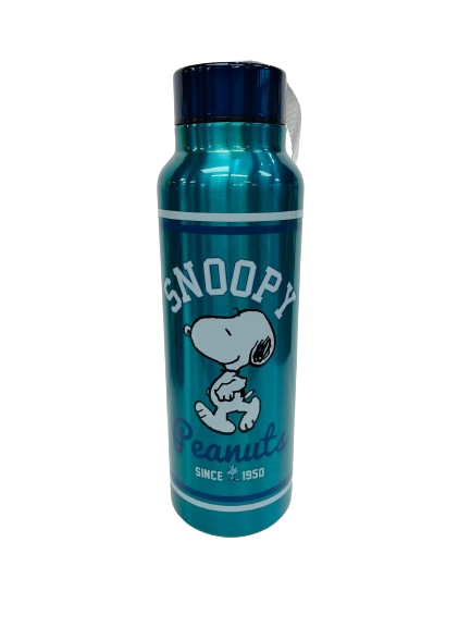 Peanuts Snoopy Collegiate Stainless Steel Water Bottle with Strap