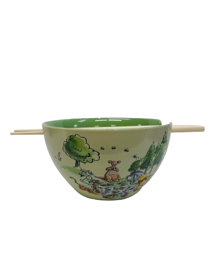 WINNIE THE POOH RAMEN BOWL WITH CHOPSTICK