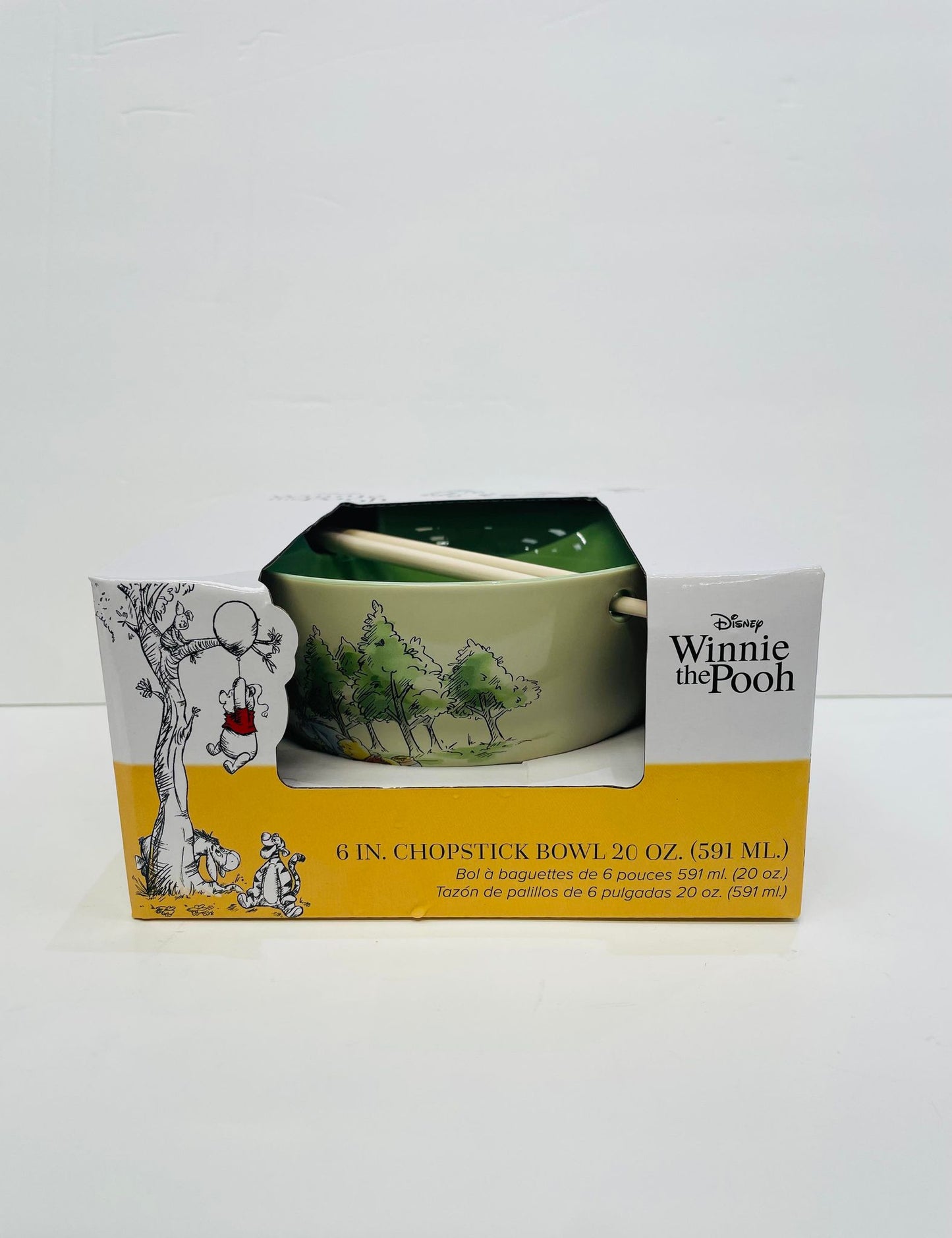 WINNIE THE POOH RAMEN BOWL WITH CHOPSTICK