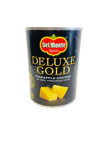 DEL MONTE DELUXE GOLD PINEAPPLE CHUNKS 20 OZ