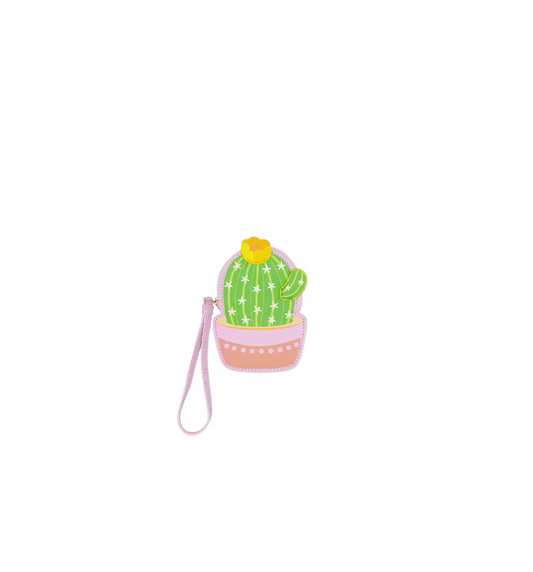 Novelty Wristlet - Cute Cactus