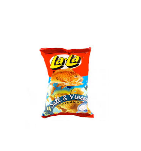 LALA FISH CRACKERS WITH SALT AND VINEGAR 100 GRAMS