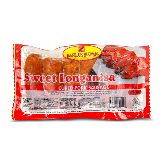 MANILA IHAWAN SWEET PORK LONGANISA 12 OZ