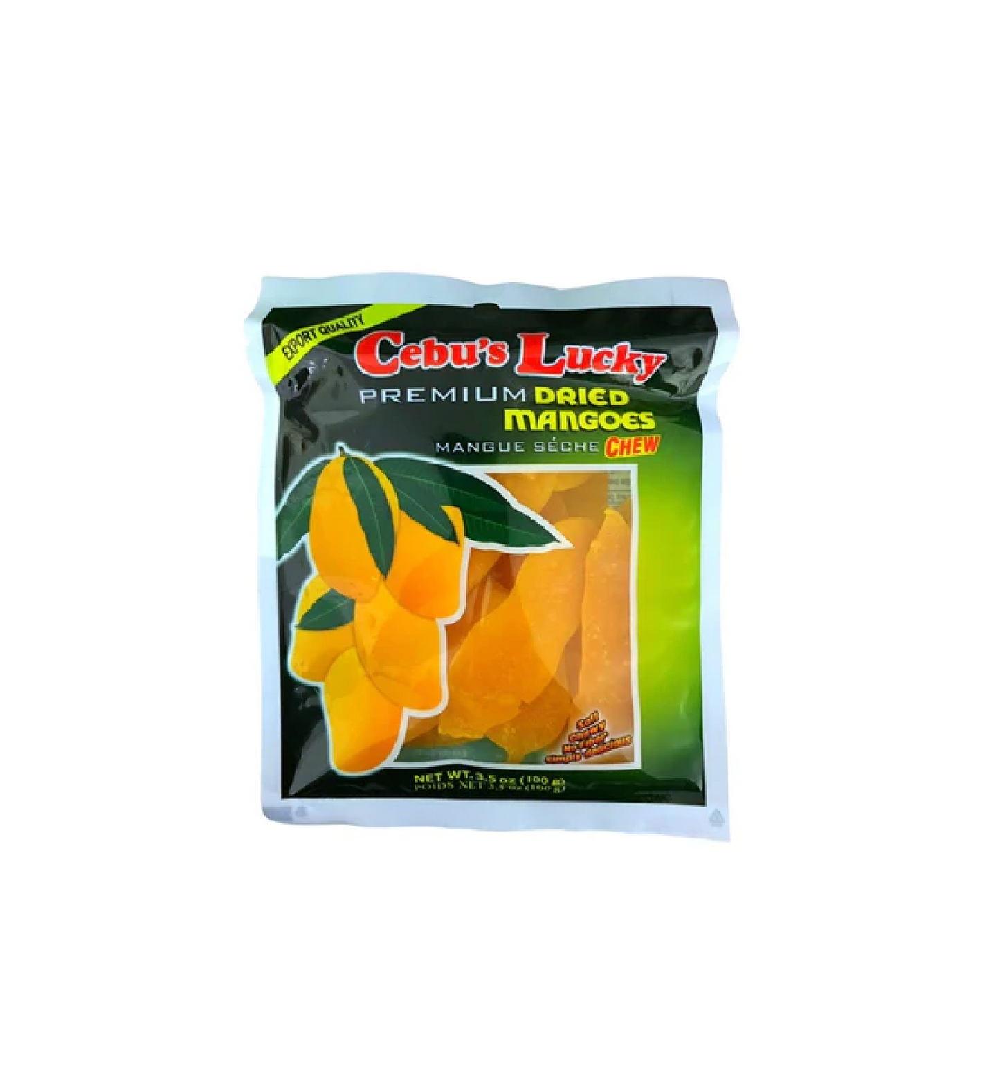 CEBU'S LUCKY DRIED MANGO CHEWS 100 GRAMS