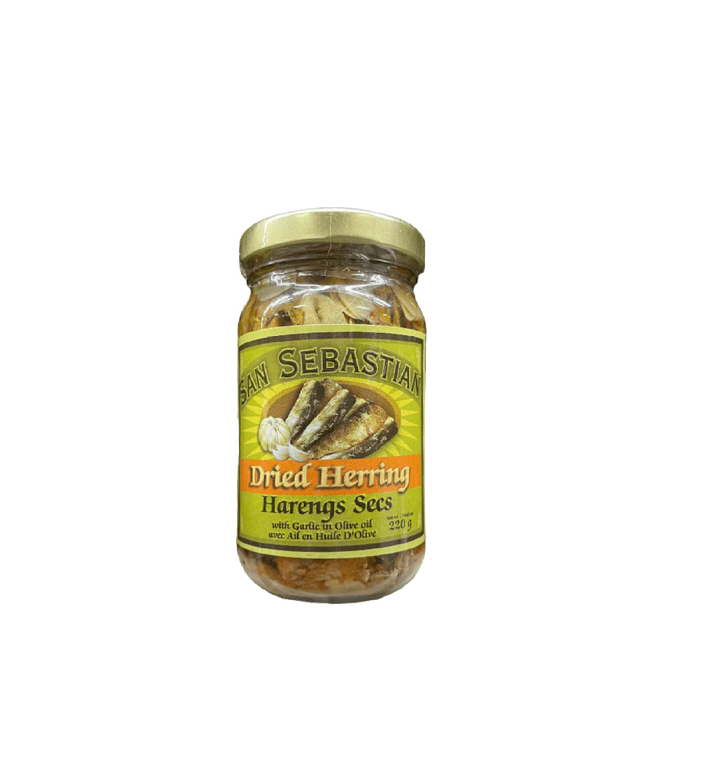 SAN SEBASTIAN DRIED HERRING IN OLIVE OIL  220 GRAMS