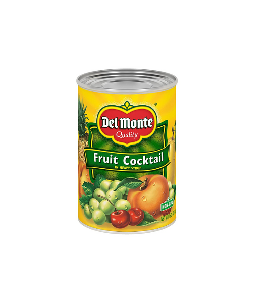 DEL MONTE FRUIT COCKTAIL IN HEAVY SYRUP  15.25 OZ