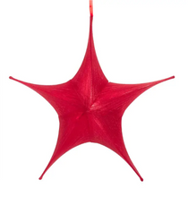 Load image into Gallery viewer, KA 32&quot; FOLDABLE METALLIC SATIN PAROL/STAR RED C2334R
