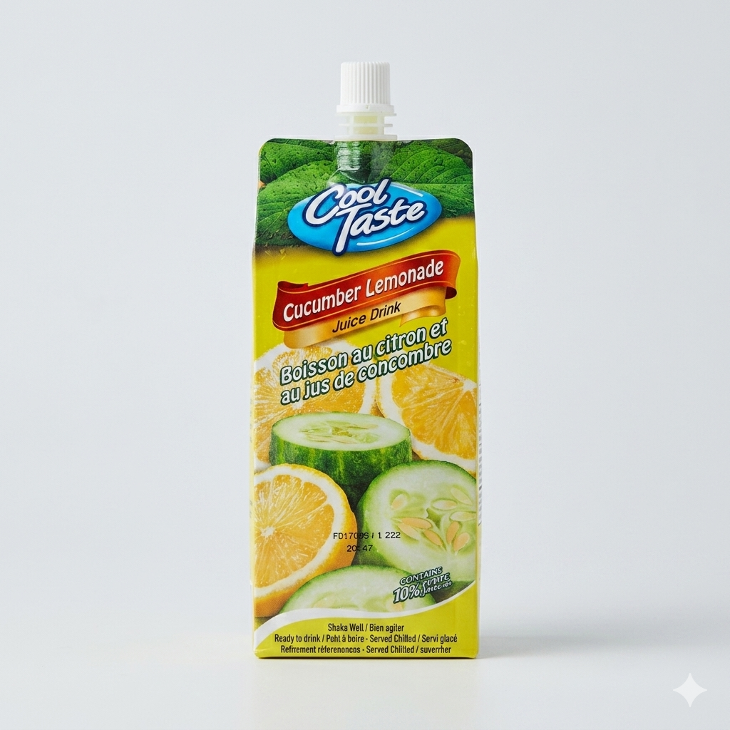 COOL TASTE CUCUMBER LEMONADE JUICE DRINK  500 ML