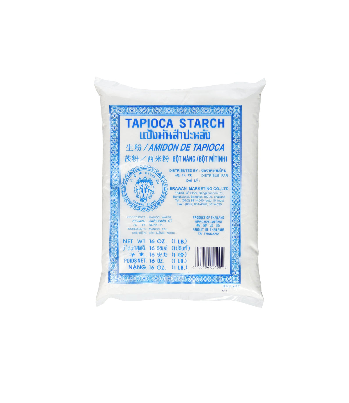 ERAWAN RICE FLOUR BLUE TAPIOCA 16 OZ