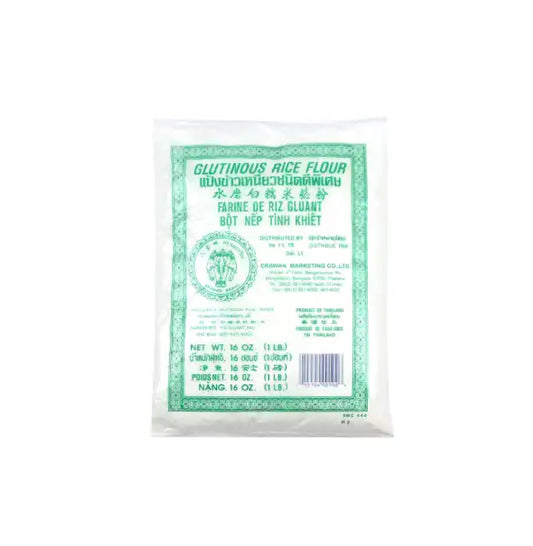 ERAWAN RICE FLOUR GREEN  GLUTINOUS 16 OZ