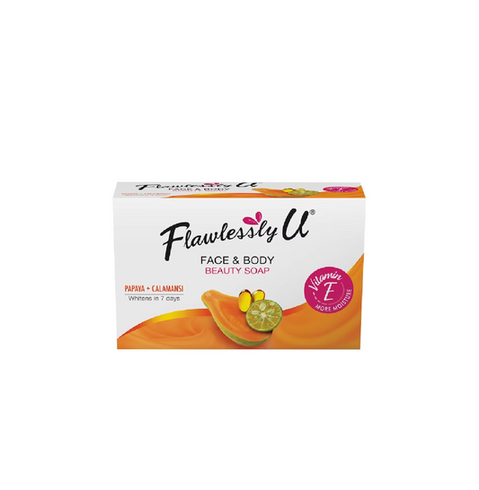 FLAWLESS U EXTRACT ORANGE PAPAYA WITH CALAMANSI SOAP