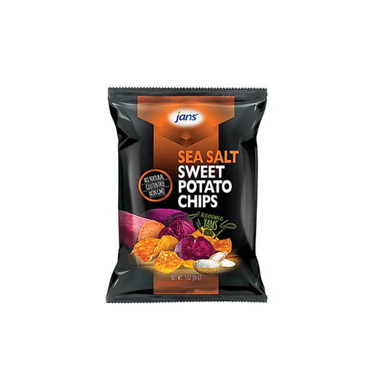 JANS SWEET POTATO CHIPS SEA SALT 3 OZ