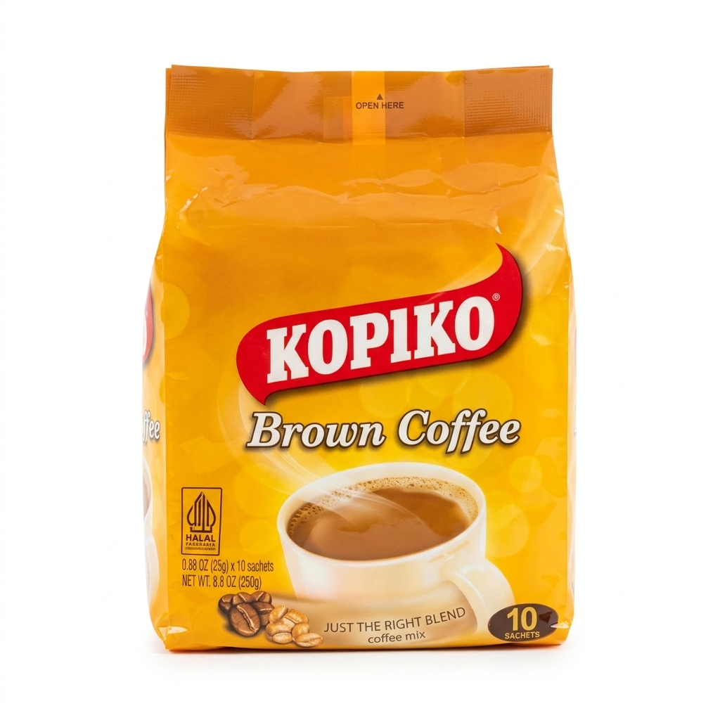 KOPIKO BROWN 10 SACHETS 250 GRAMS