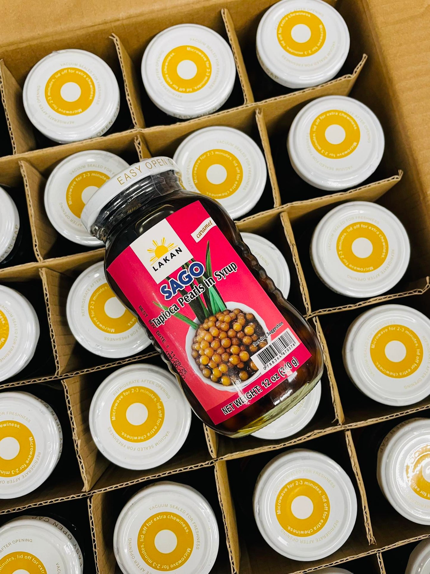 LAKAN SAGO IN SYRUP 12 OZ