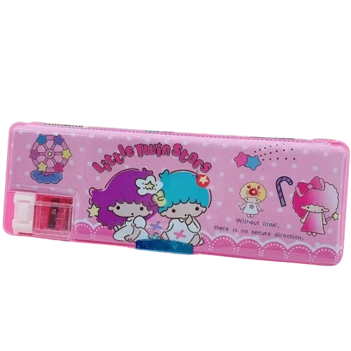 Sanrio Licensed Double-Sided Pencil Case Little Twin Stars