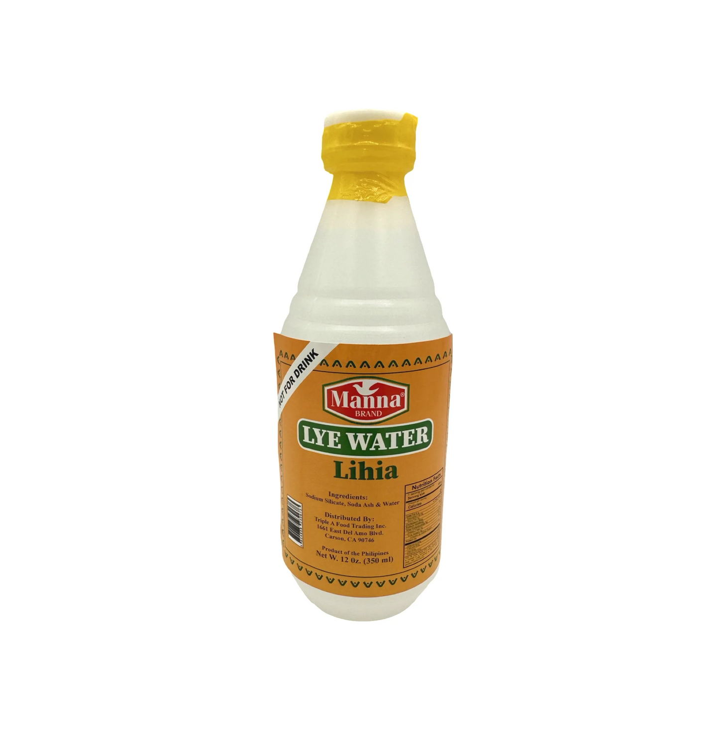 MANNA LYE WATER 12 OZ