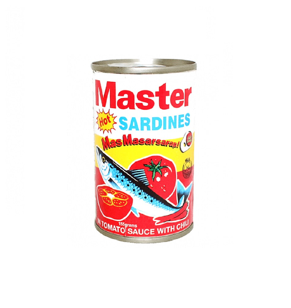 MASTER SARDINES IN TOMATO SAUCE  CHILI 155 GRAMS